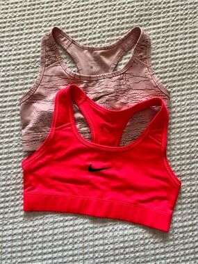 Nike Two-Pack Racerback Sports Bras - Light Pink & Hot Pink